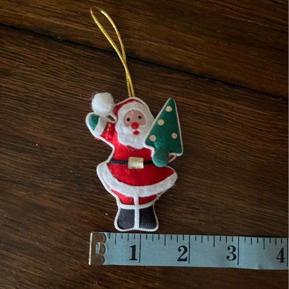 Vintage Christmas Holiday Decor Bundle Red Bows Santa’s - Picture 11 of 14